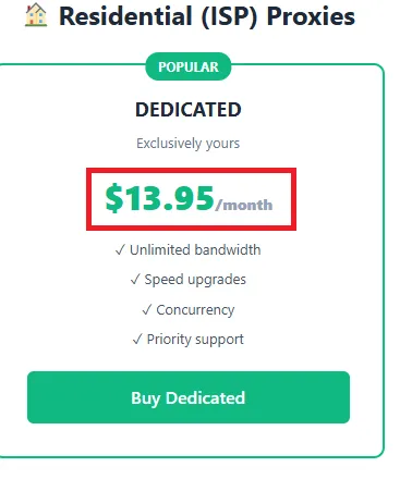 Aminserve residential proxy plan